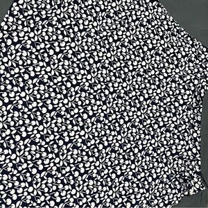 Gilli Blue and White A-Line Asymmetrical Skirt for Casual Work